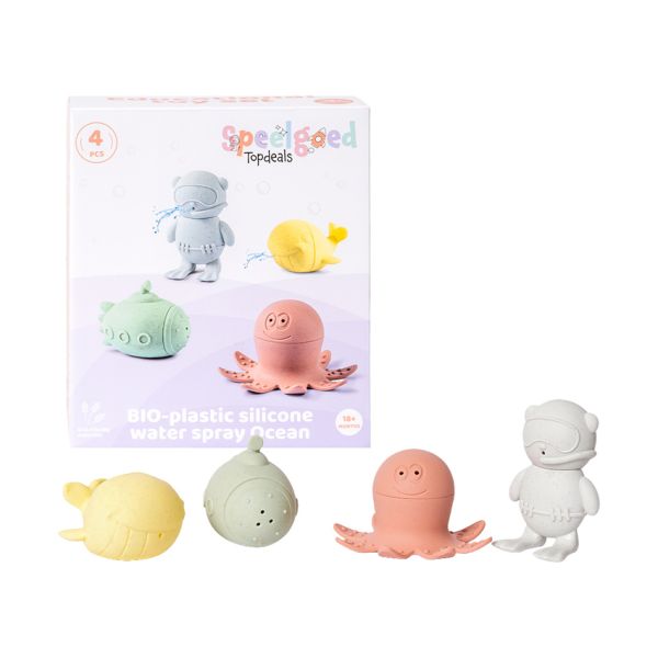Speelgoedtopdeals Waterspray Zeedieren 4-Delig - Bioplastic Speelgoedtopdeals Waterspray Zeedieren 4-Delig - Bioplastic