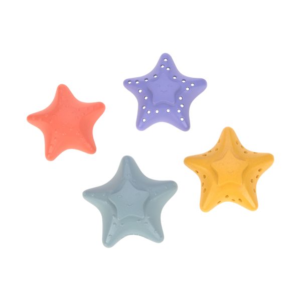 Lässig Starfish Stacking Toy - Pink / Lilac / Yellow / Blue Lässig Starfish Stacking Toy - Pink / Lilac / Yellow / Blue