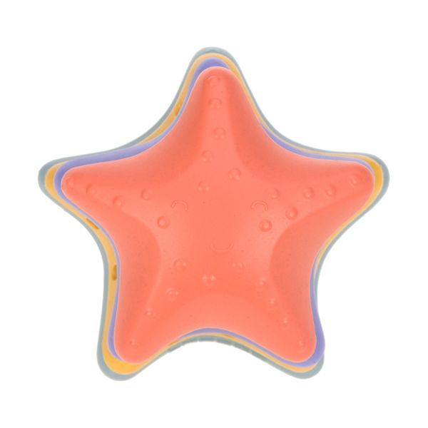Lässig Starfish Stacking Toy - Pink / Lilac / Yellow / Blue Lässig Starfish Stacking Toy - Pink / Lilac / Yellow / Blue