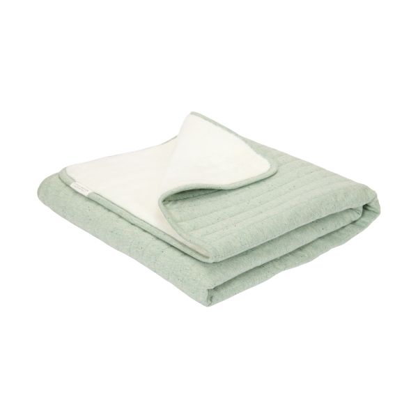 Little Dutch Ledikantdeken Pure - 110 x 140 cm - Sage Little Dutch Ledikantdeken Pure - 110 x 140 cm - Sage