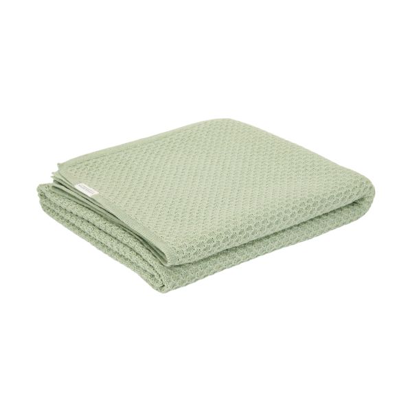 Little Dutch Wiegdeken Gebreid Pure - 70 x 100 cm - Sage