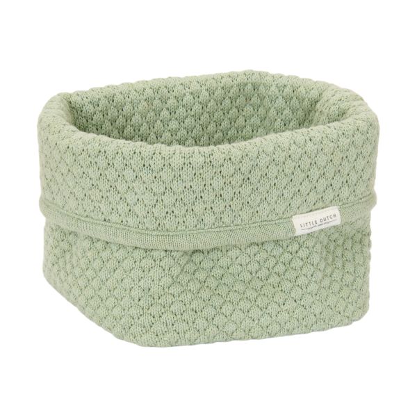Little Dutch Pure Commodemandje Klein -  15 x 15 x 15 cm - Gebreid - Sage