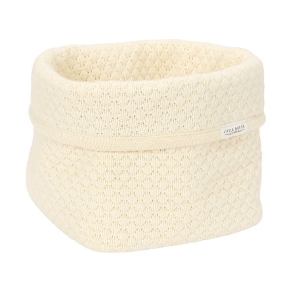 Little Dutch  Pure Commodemandje Klein - 15 x 15 x 15 cm - Gebreid - Soft White 