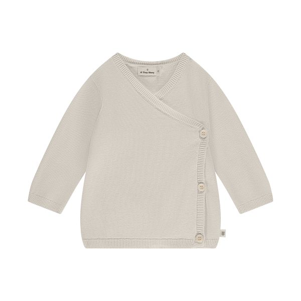 A Tiny Story Knit Vestje Overslag - Mt. 50 - Ivory A Tiny Story Knit Vestje Overslag - Mt. 50 - Ivory