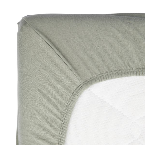 Timboo Hoeslaken Ledikant - 60 x 120 cm - Whisper Green Timboo Hoeslaken Ledikant - 60 x 120 cm - Whisper Green