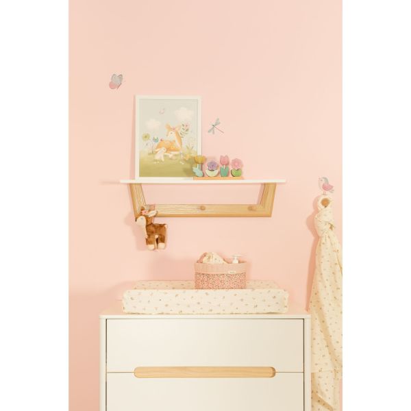 TWF Ledikant 70 x 140 Incl. Juniorzijde - Commode 3 Laden - Hanglegkast Larvik