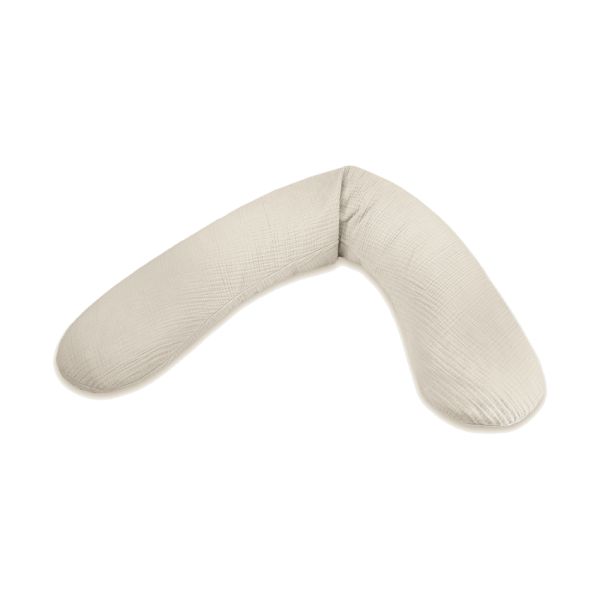 Theraline Voedingskussen Original Met Hoes Muslin Sandy Beige 190 x 40 cm Theraline Voedingskussen Original Met Hoes Muslin Sandy Beige 190 x 40 cm