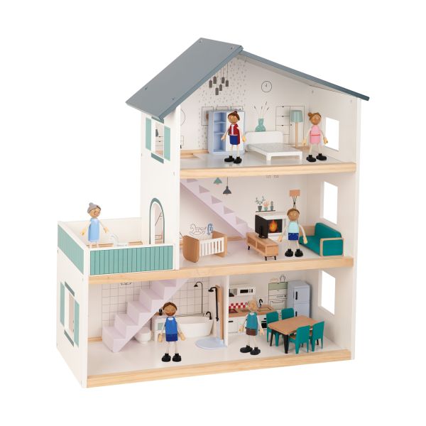 Tooky Toy Poppenhuis - Hout