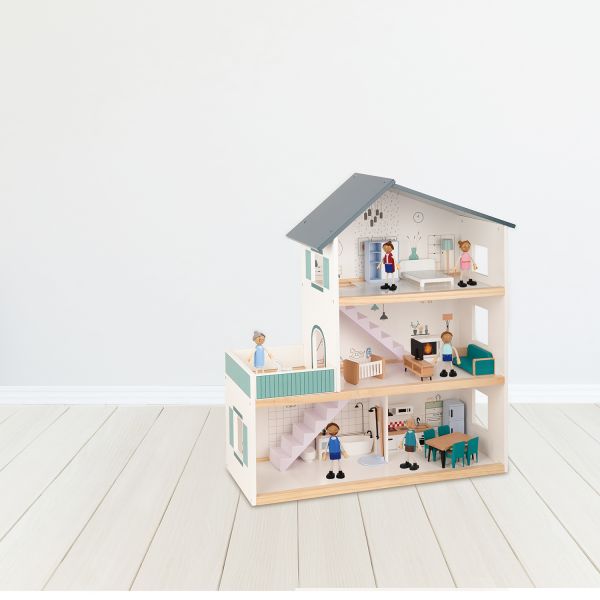 Tooky Toy Poppenhuis - Hout
