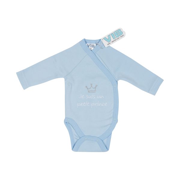 VIB Romper - Je suis un petit prince - Lichtblauw/Zilver VIB Romper - Je suis un petit prince - Lichtblauw/Zilver