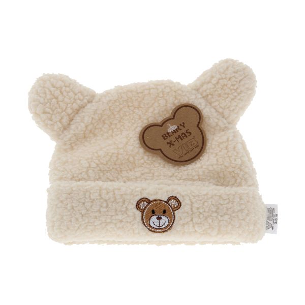 VIB Teddy Bear Muts - 3-6 Mnd - Beige VIB Teddy Bear Muts - 3-6 Mnd - Beige