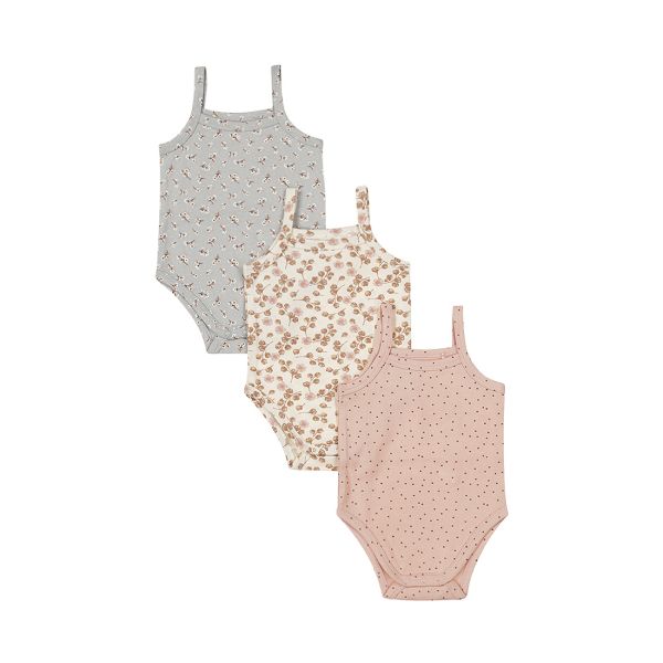 Dirkje Romper Zonder Mouw Multi Colour Pink 3-Pack 62/68 Dirkje Romper Zonder Mouw Multi Colour Pink 3-Pack 62/68
