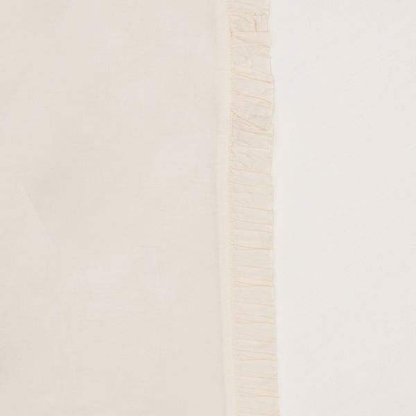 Witlof For Kids Wieglaken Tuck-Inn Ruffle Off White 40 x 80 cm Witlof For Kids Wieglaken Tuck-Inn Ruffle Off White 40 x 80 cm