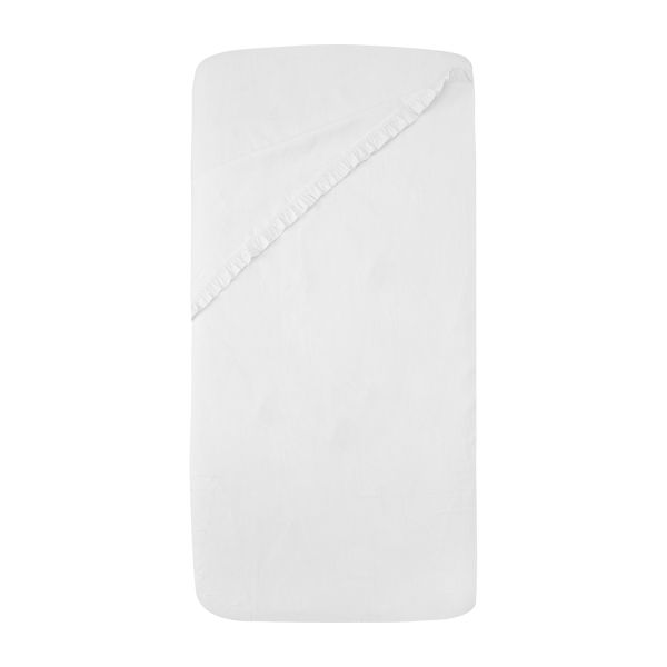 Witlof For Kids Ledikantlaken Tuck-Inn Ruffle Wit 60 x 120 cm Witlof For Kids Ledikantlaken Tuck-Inn Ruffle Wit 60 x 120 cm