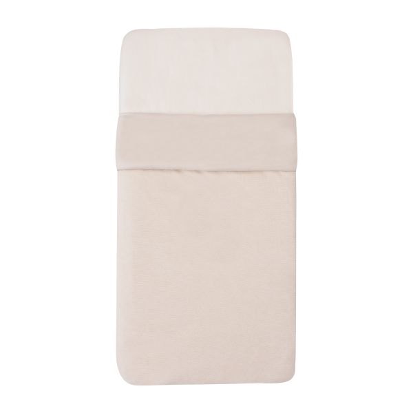 Witlof For Kids Wiegdeken Tuck-Inn Soft Sand Velvet Rib 40 x 80 cm Witlof For Kids Wiegdeken Tuck-Inn Soft Sand Velvet Rib 40 x 80 cm