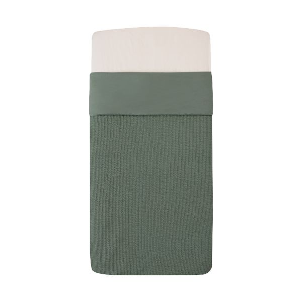 Witlof For Kids Ledikantdeken Tuck-Inn Forest Green Waves 60 x 120 cm Witlof For Kids Ledikantdeken Tuck-Inn Forest Green Waves 60 x 120 cm
