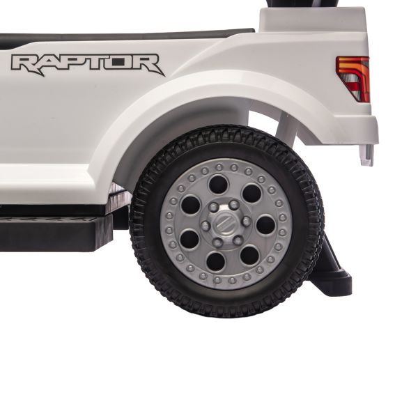 Puck Loopauto Ford F150 met Duwstang - Wit Puck Loopauto Ford F150 met Duwstang - Wit