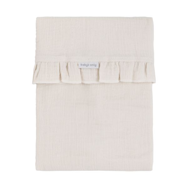 Baby's Only Calm Wieglaken Met Ruffle - Warm Linen Baby's Only Calm Wieglaken Met Ruffle - Warm Linen