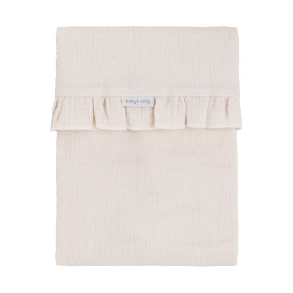 Baby's Only Calm Ledikantlaken met Ruffle - 120 x 150 cm - Warm Linen
