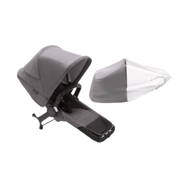Bugaboo Donkey 5 Duo Extension Complete Grey Melange - Grey Melange Bugaboo Donkey 5 Duo Extension Complete Grey Melange - Grey Melange