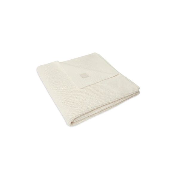 Jollein Wiegdeken Basic Knit Ivory 75 x 100 cm