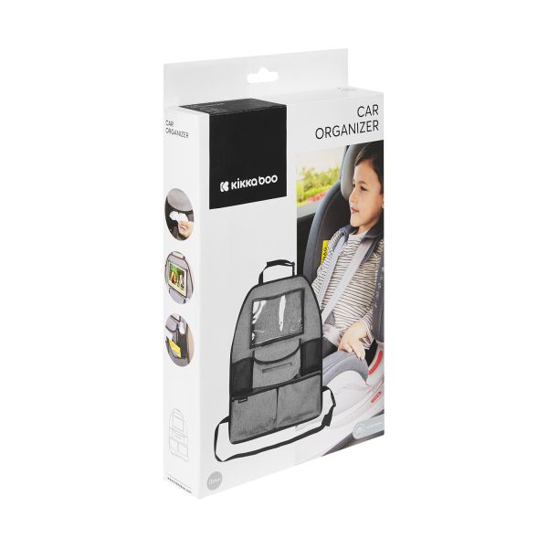KikkaBoo Autostoel Organizer - Grijs KikkaBoo Autostoel Organizer - Grijs
