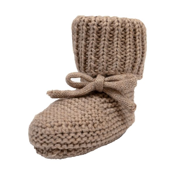 Lodger Slipper Knit Beige 0-6mnd Lodger Slipper Knit Beige 0-6mnd