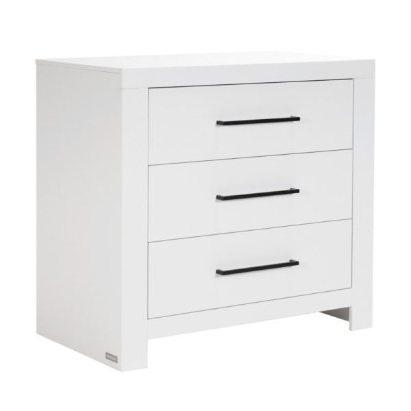 Interbaby Ledikant 60 x 120 - Commode 3 Laden - Hanglegkast 2-Deurs Malmo Wit Interbaby Ledikant 60 x 120 - Commode 3 Laden - Hanglegkast 2-Deurs Malmo Wit