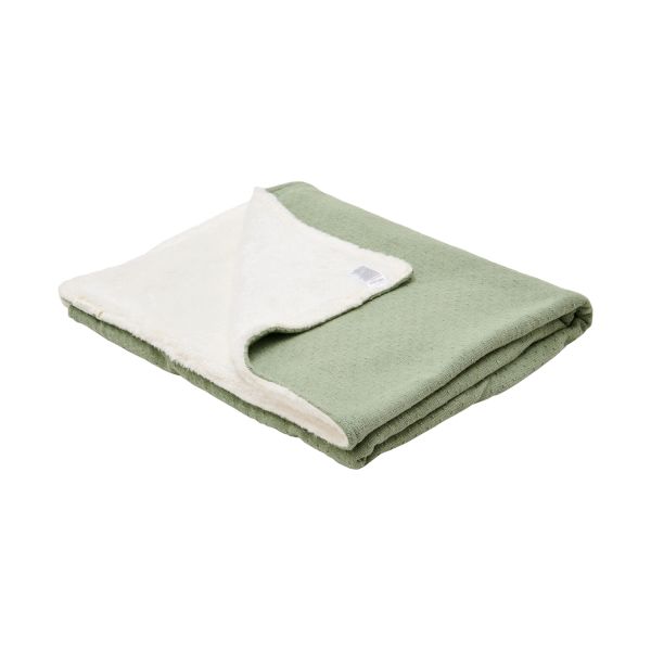 Little Dutch Pure Wiegdeken Gebreid - 70 x 100 cm - Sage Little Dutch Pure Wiegdeken Gebreid - 70 x 100 cm - Sage