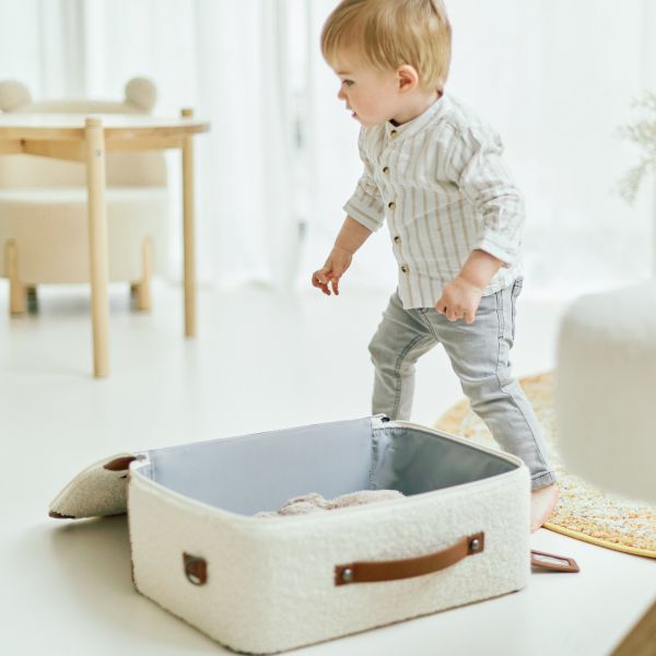 Childhome Teddy Mini Traveller Kinder Koffer - Offwhite Childhome Teddy Mini Traveller Kinder Koffer - Offwhite