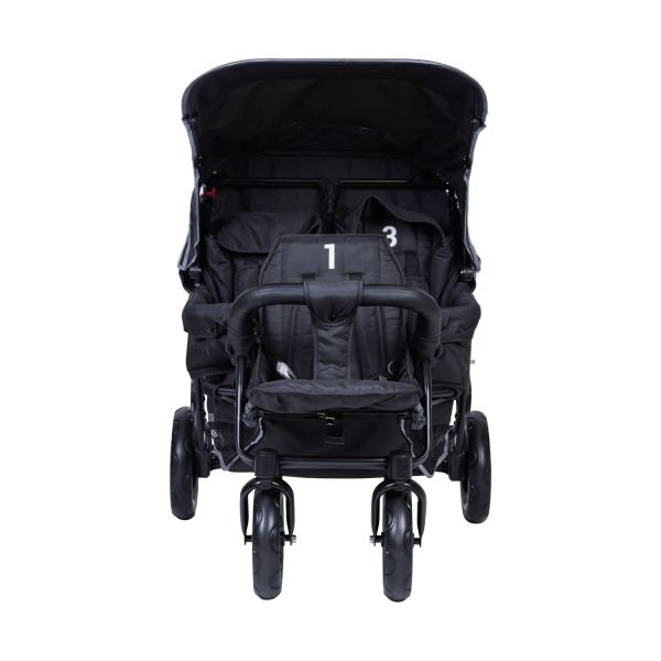 Childhome Triplet Meerlingwagen - Zwart Childhome Triplet Meerlingwagen - Zwart