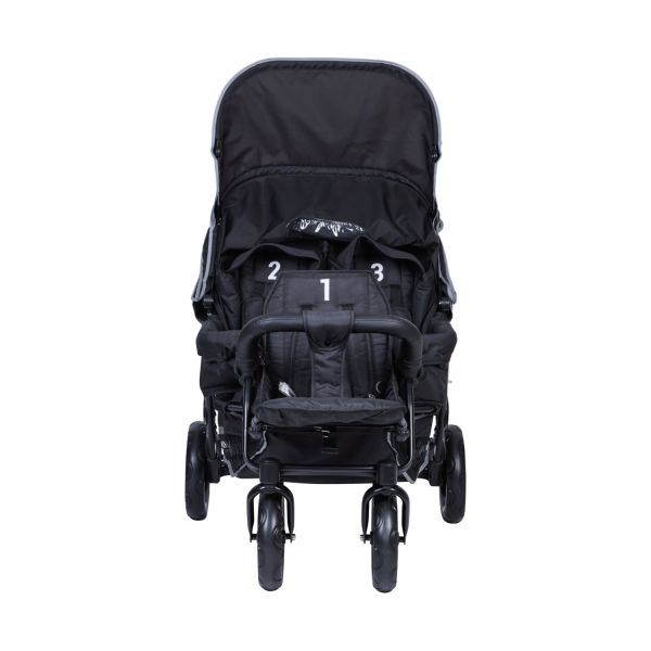Childhome Triplet Meerlingwagen - Zwart Childhome Triplet Meerlingwagen - Zwart