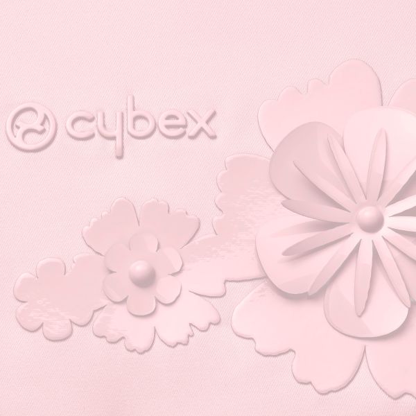 Cybex Priam 4 Lux Carry Cot Simply Flowers Pink | Light Pink Cybex Priam 4 Lux Carry Cot Simply Flowers Pink | Light Pink