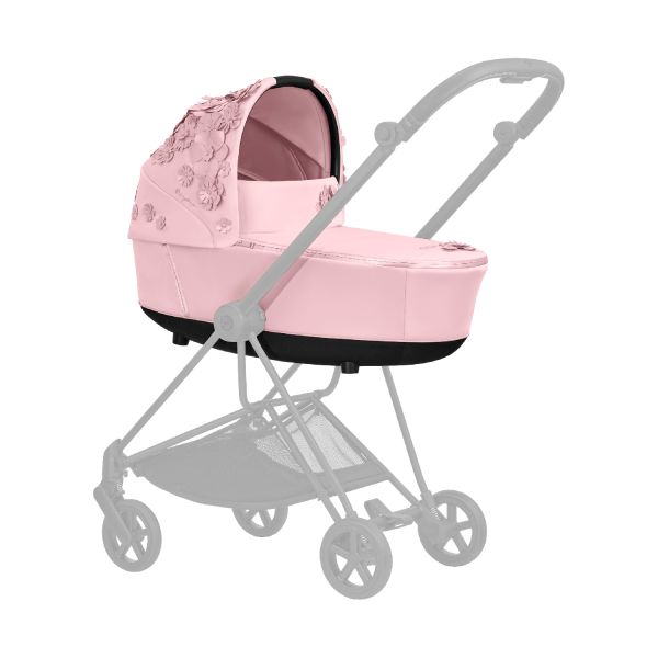 Cybex Priam 4 Lux Carry Cot Simply Flowers Pink | Light Pink Cybex Priam 4 Lux Carry Cot Simply Flowers Pink | Light Pink