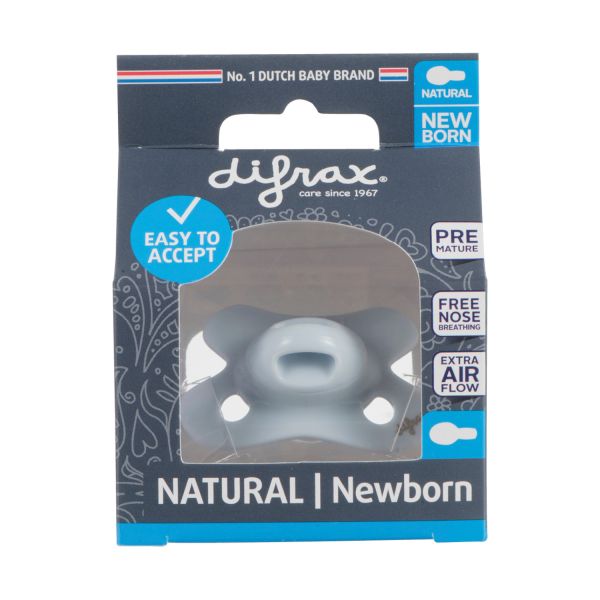 Difrax Uni Fopspeen - Rond - -2/+2mnd - Ice Natural Difrax Uni Fopspeen - Rond - -2/+2mnd - Ice Natural