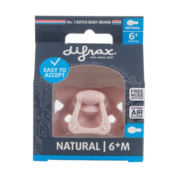 Difrax Uni Fopspeen - Rond - 6+ Mnd - Roze Difrax Uni Fopspeen - Rond - 6+ Mnd - Roze