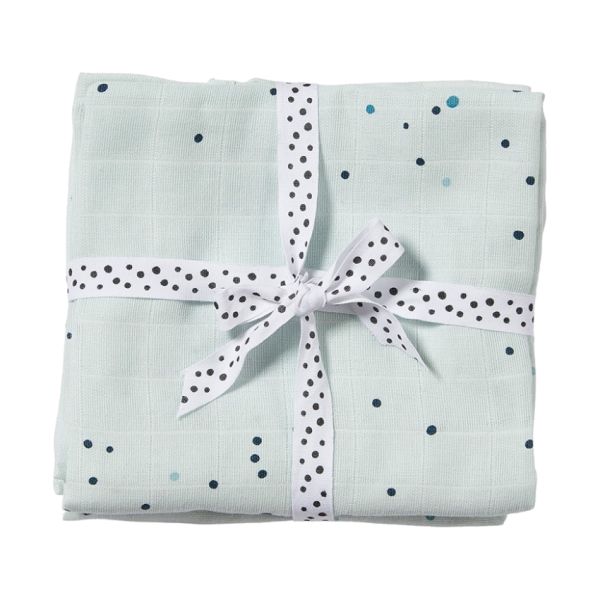 Done By Deer Dreamy Dots Omslagdoek - 2 stuks - Blue