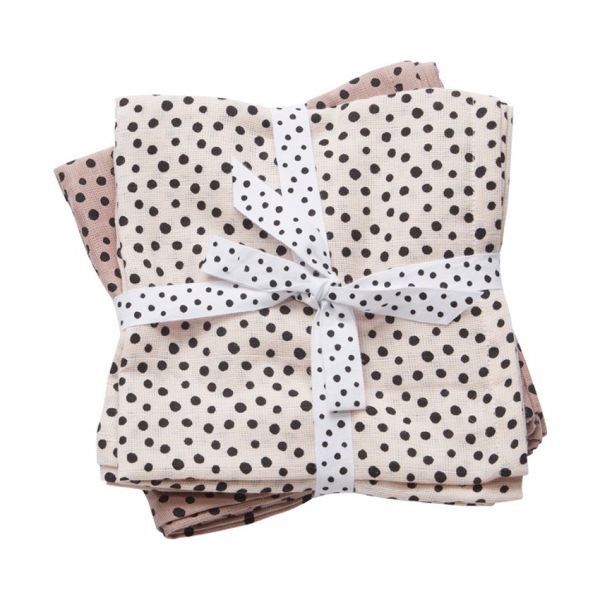 Done By Deer Happy Dots Hydrofiele Luiers - 2 stuks - Powder Done By Deer Happy Dots Hydrofiele Luiers - 2 stuks - Powder