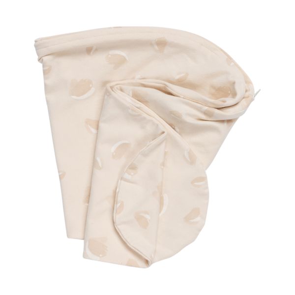 Doomoo Hoes voor Voedingskussen U Twisty 2-in-1 - Petals Latte Doomoo Hoes voor Voedingskussen U Twisty 2-in-1 - Petals Latte