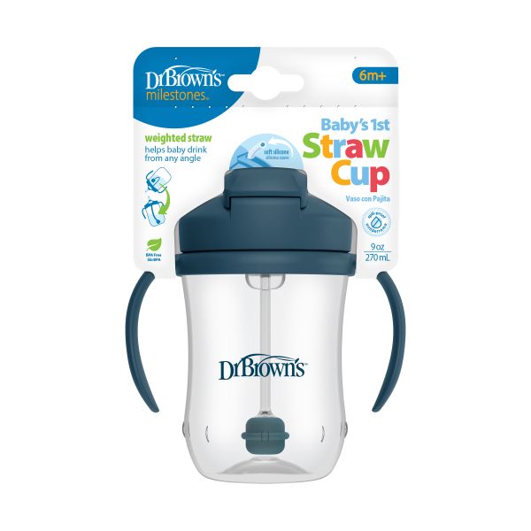 Dr. Brown's Rietjesbeker - 270 ml - Blauw