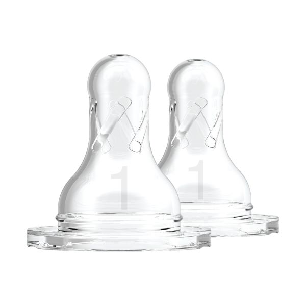 Dr. Brown's Flesspeen Standaard Hals Fase 1 2-Pack Dr. Brown's Flesspeen Standaard Hals Fase 1 2-Pack