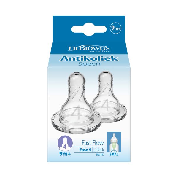 Dr. Brown's Flesspeen Standaard Hals Fase 4 2-Pack