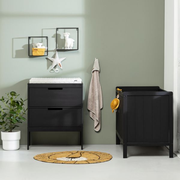 Europe Baby Ralph Luiertafel - Mat Zwart Europe Baby Ralph Luiertafel - Mat Zwart