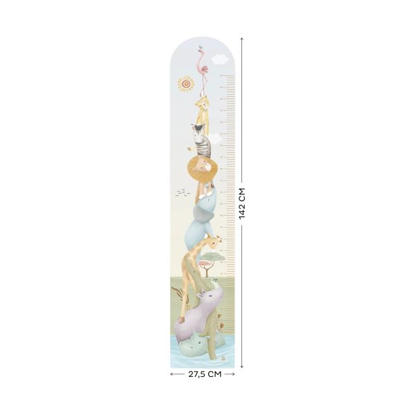 Little Dutch Groeimeter Muursticker - Safari Little Dutch Groeimeter Muursticker - Safari