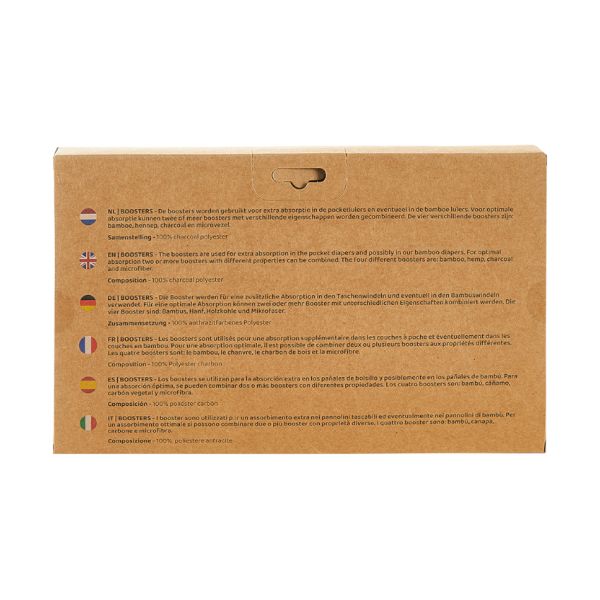 HappyBear Boosters Set Charcoal 4Stuks