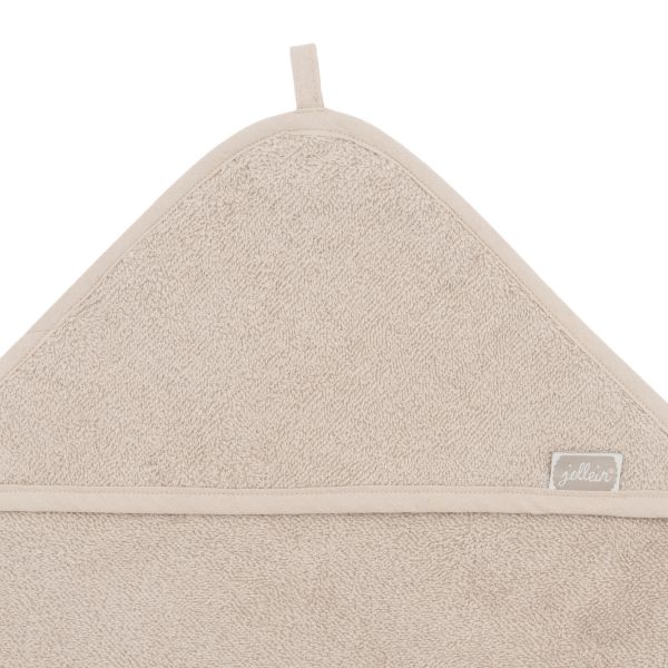 Jollein Badcape Uni - Badstof - 75x75 cm - Nougat