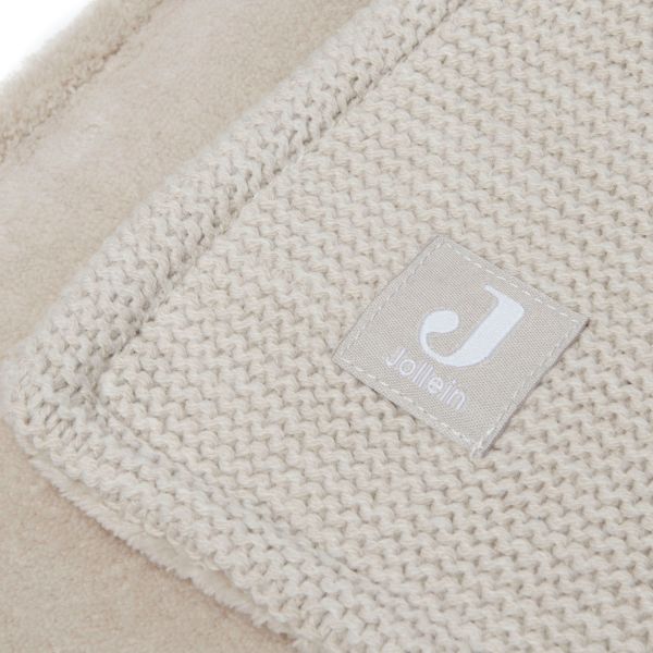 Jollein Ledikantdeken Basic Knit Nougat/Fleece 100 x 150 cm Jollein Ledikantdeken Basic Knit Nougat/Fleece 100 x 150 cm
