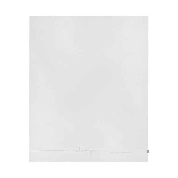Jollein ledikantlaken Love You Nougat 120 x 150 cm Jollein ledikantlaken Love You Nougat 120 x 150 cm