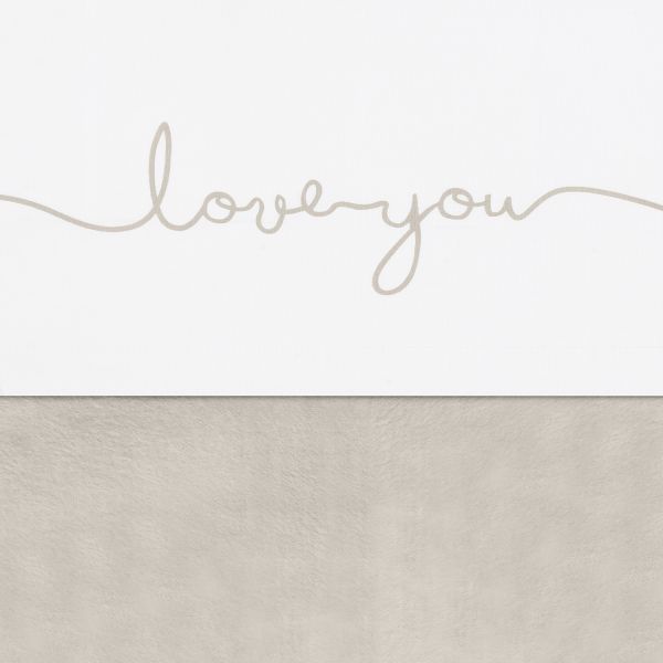Jollein ledikantlaken Love You Nougat 120 x 150 cm Jollein ledikantlaken Love You Nougat 120 x 150 cm