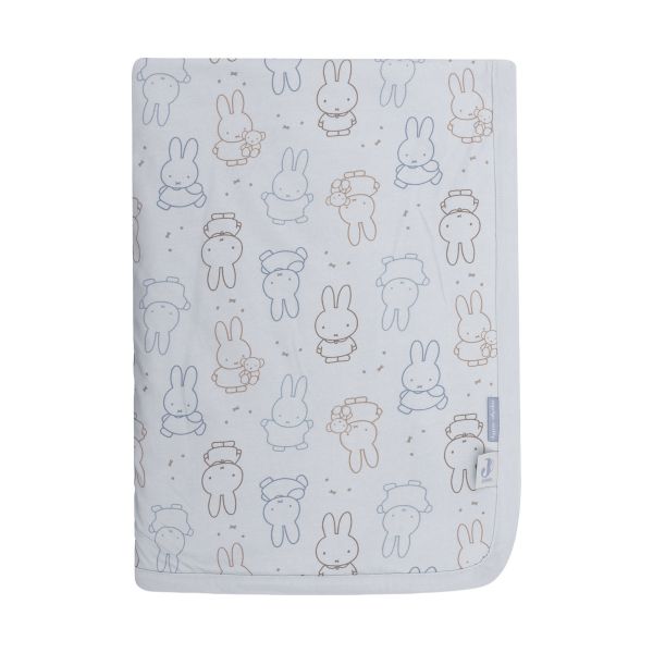 Jollein Miffy Moments Wiegdeken - 75 x 100 cm - Cloudy Blue
